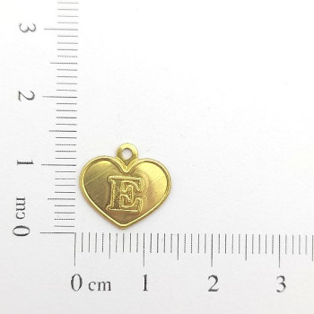 AC LATÃO CORAÇÃO LETRA E 1 ARG