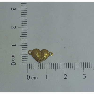 AC LATÃO CORAÇÃO P BOLINHAS 2 ARG