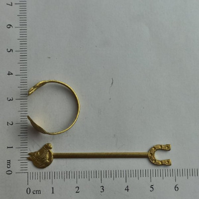 AC LATÃO ANEL REGULAVÉL CAVALO E FERRADURA