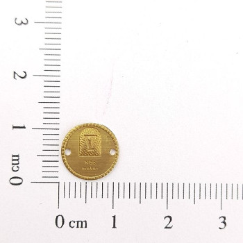 AC LATÃO MINI MANDAMENTO V 2 FUROS