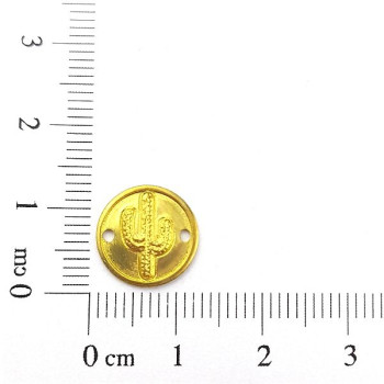 AC LATÃO REDONDO P CACTO BORDA LISA 2 FUROS