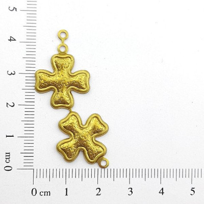 AC LATÃO TREVO ESTAMPADO DUPLO