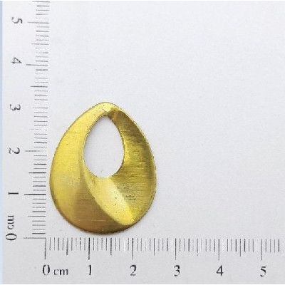 AC LATÃO GOTA LISA SEM FURO DIREITO