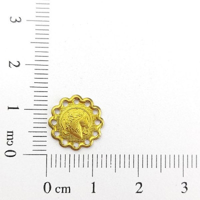 AC LATÃO REDONDO FERRADURA CAVALO BORDA FUROS