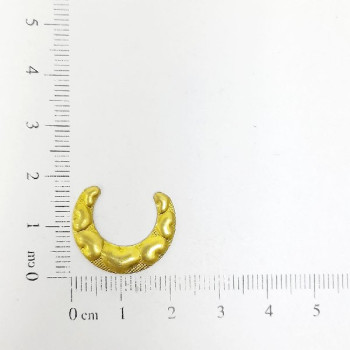 AC LATÃO MEIA LUA P TXT CORAÇÕES S/ FURO