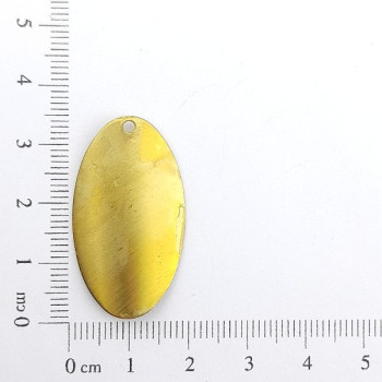 AC LATÃO OVAL G ABL ESTREITO 1 FURO