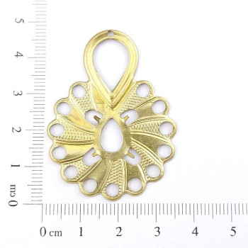 AC LATÃO REDONDOS VZD CHATÃO GOTA 10X14 1 FURO