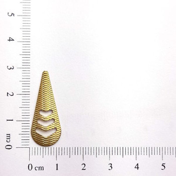 AC LATÃO GOTA M TXT LINHA 3 VZD S/ ARG