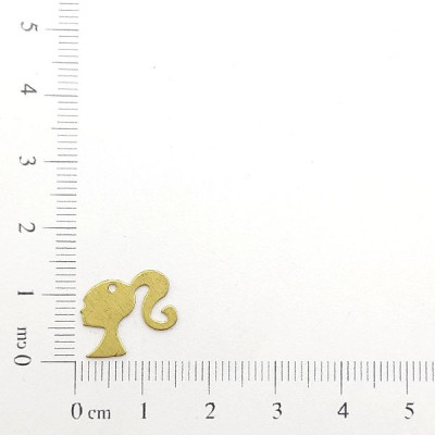 AC LATÃO BARBIE P RABO DE CAVALO LISO 1 FURO