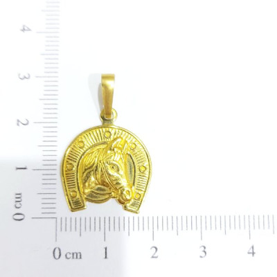 PING LATÃO CAVALO FERRADURA CAM