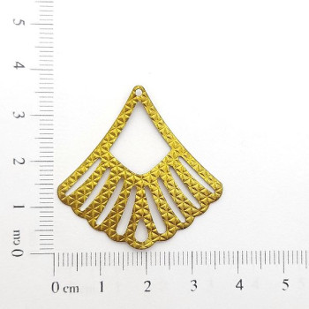 AC LATÃO LEQUE G TXT ESTRELADA VZD 1 FURO