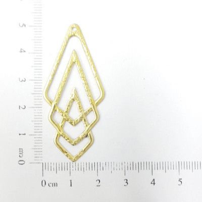 AC LATÃO TRIO DE LOSANGO VZD 1 FURO