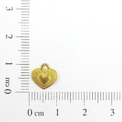 AC LATÃO CORAÇÃO P TXT MEIO LISO 1 ARG