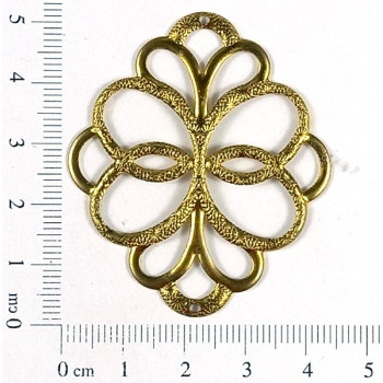 AC LATÃO FLOR G VZD 2 FUROS