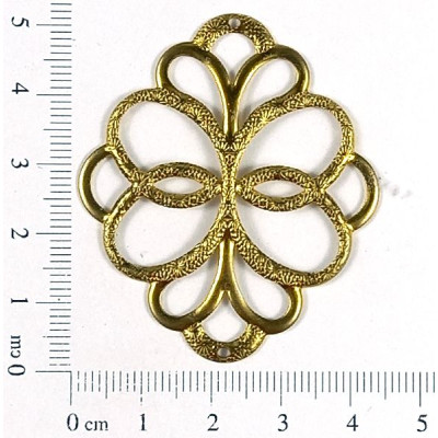 AC LATÃO FLOR G VZD 2 FUROS