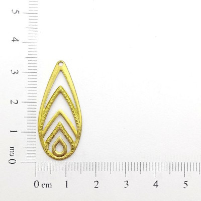 AC LATÃO GOTA LONGA INTERCALADA 1 FURO