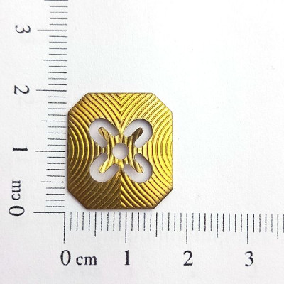 AC LATÃO QUADRADO RISCOS CHATÃO SS20 S/FURO