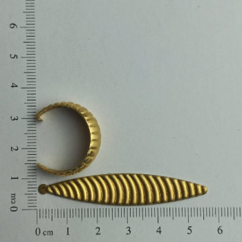 AC LATÃO ARGOLA M LINHAS HORIZONTAIS