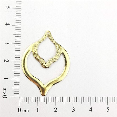 AC LATÃO BALÃO LISO E TXT 1 FURO