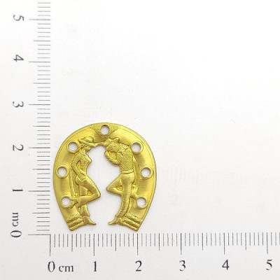 AC LATÃO FERRADURA M CASAL COWBOY 1 FURO