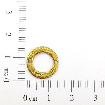 AC LATÃO REDONDO P VZD MANDAMENTO IV 2 FUROS