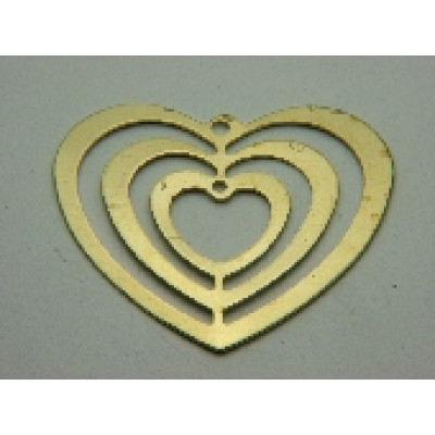 AC LATÃO CORAÇÃO P GIRA VZD 2 FUROS