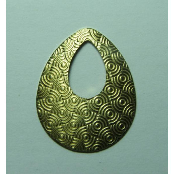 AC LATÃO GOTA VZD TXT ONDAS S/ FURO