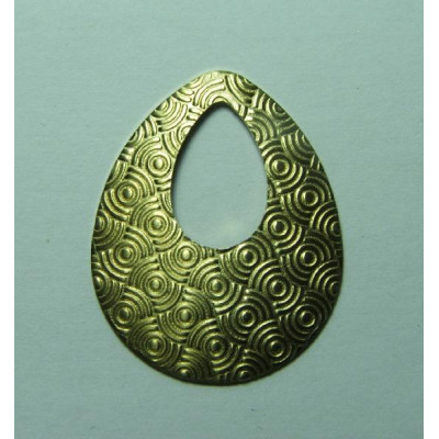 AC LATÃO GOTA VZD TXT ONDAS S/ FURO