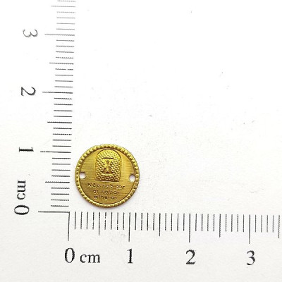 AC LATÃO MINI MANDAMENTOS X 2 FUROS