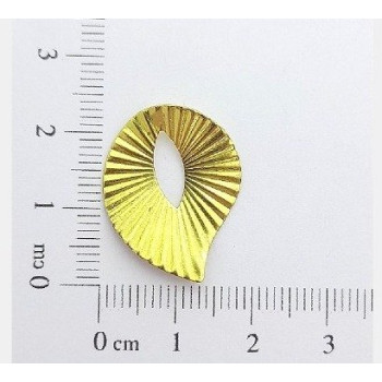 AC LATÃO FOLHA ESQUERDO EFEITO 3D S/ FURO