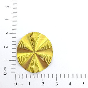 AC LATÃO OVAL G ONDULADO RISCADO S/ FURO