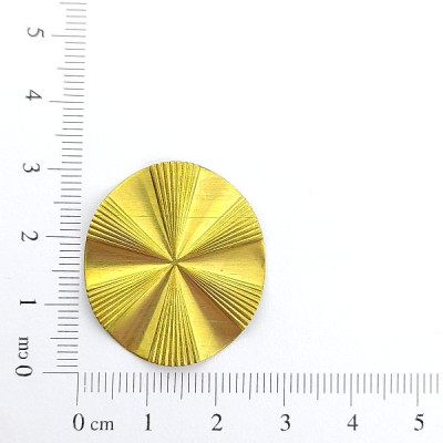 AC LATÃO OVAL G ONDULADO RISCADO S/ FURO