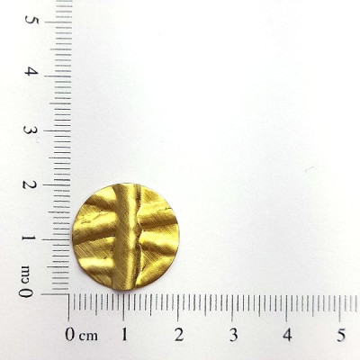 AC LATÃO REDONDO 18,5MM AMASSADO S/ FURO