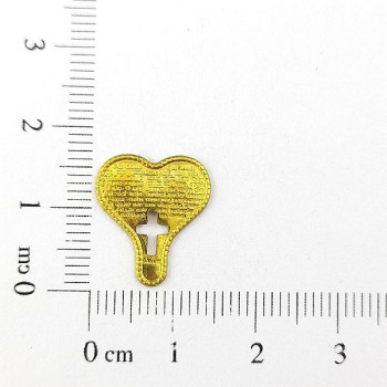 AC LATÃO CORAÇÃO COMPRIDO PAI NOSSO S/ ARG