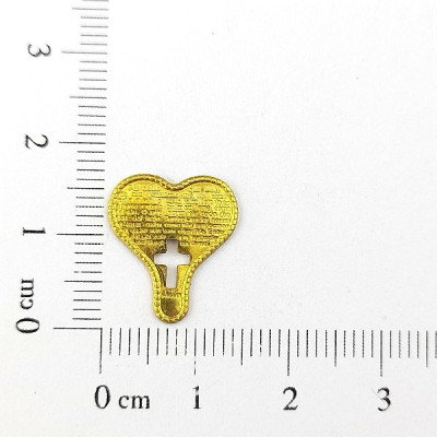 AC LATÃO CORAÇÃO COMPRIDO PAI NOSSO S/ ARG