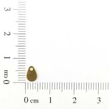 AC LATÃO FINALIZADOR GOTA LISA 1 FURO