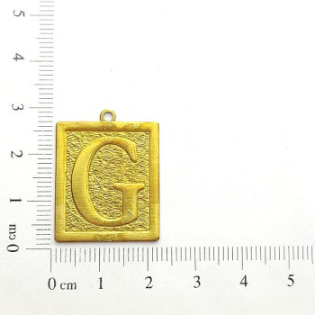 AC LATÃO PLACA TXT LETRA G 1 ARG