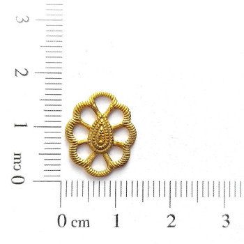 AC LATÃO GOTA PÉTALAS S/ FURO