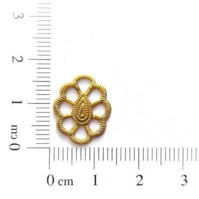 AC LATÃO GOTA PÉTALAS S/ FURO