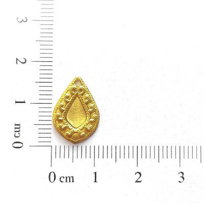 AC LATÃO NAVETE BORDA TXT MEIO LISO 1 FURO