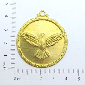 AC LATÃO MEDALHA G ESPIRITO SANTO RESINA 1 ARG
