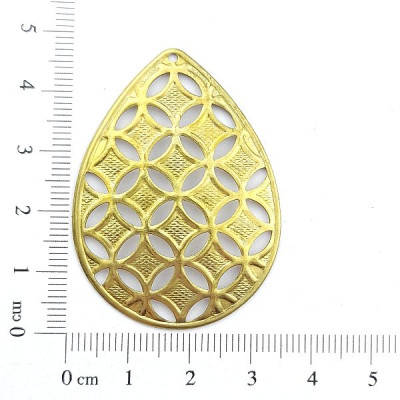 AC LATÃO GOTA G VZD QUADRADO 1 FURO