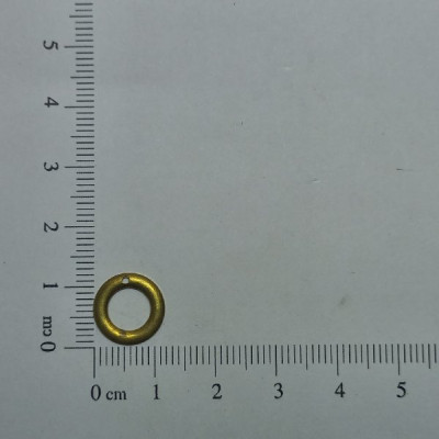 AC LATÃO REDONDO G 11MM VZD ABL 1 FURO