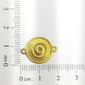 AC LATÃO REDONDO OLHO GREGO 15MM 2 ARG