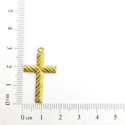 AC LATÃO CRUZ INTERCALA LISO TXT 1 ARG