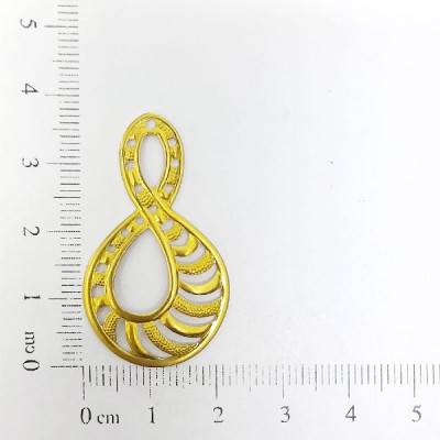 AC LATÃO INFINITO BRINCO VZD ESQUERDO 1 FURO