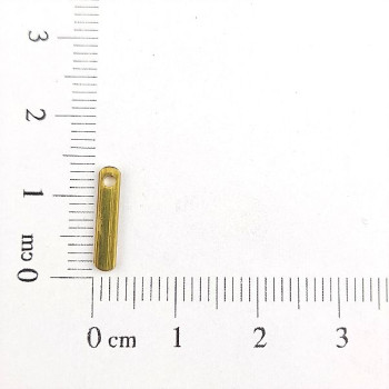 AC LATÃO PALITO LISO P 13MM 1 FURO