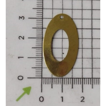 AC LATÃO OVAL G RETO LISO VZD 1 FURO