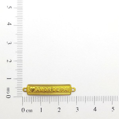 AC LATÃO PLAQUINHA INFANTIL AMOR DE PAI