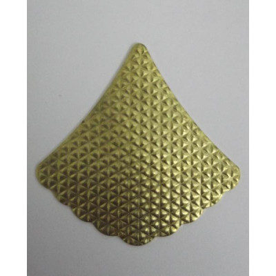 AC LATÃO LEQUE G TXT ESTRELADO S/ FURO